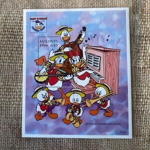 Donald Duck Postage Stamp Sheet